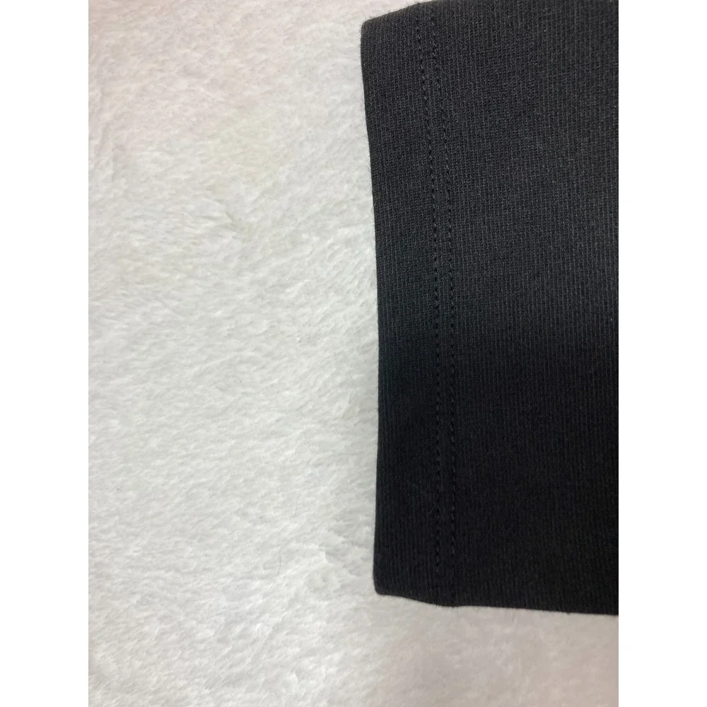 NY&Co Women's SIZE LARGE Black Bodycon Sheath Dress 3/4 Sleeve Stretch Artsy NWT